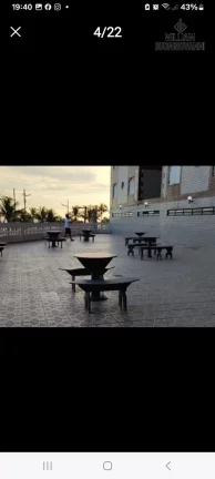 Imagem Apart Ocian, Frente ao mar, 3 dorm, 1 suíte, 1 vaga, 126m²