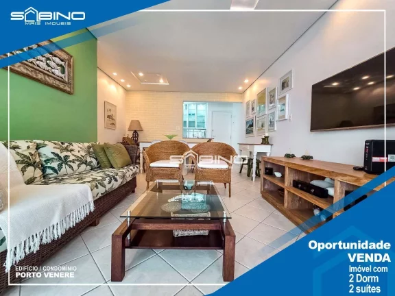 Apartamento à venda no Clube compartilhado, com 2 suítes - em Riviera de São Lourenço Bertioga S/P