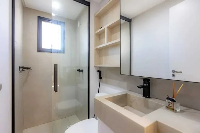 Imagem Apartamento com 2 dormitórios sendo 1 suíte e 1 vaga de garagem - Praia Brava - Itajaí