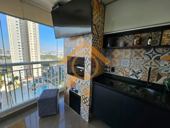 Imagem Espetacular apartamento à venda em São Paulo-SP, no bairro Jurubatuba, com 3 quartos, 2 suítes, 2 salas, 4 banheiros, 2 vagas de garagem e 117,00 m² de área no Condomínio Magic Resort.