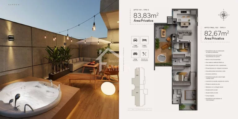 Imagem APARTAMENTO GIARDINO COM 3 QUARTOS NO COSTA E SILVA
