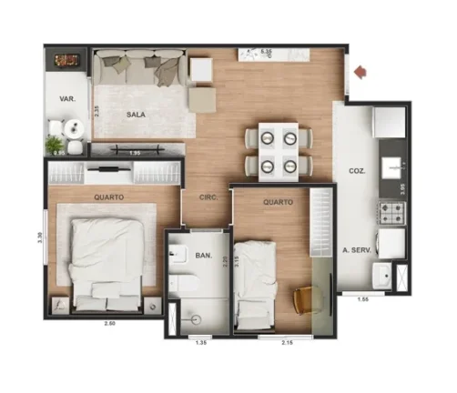 Imagem APARTAMENTO RESIDENCIAL em Rio de Janeiro - RJ, Pechincha
