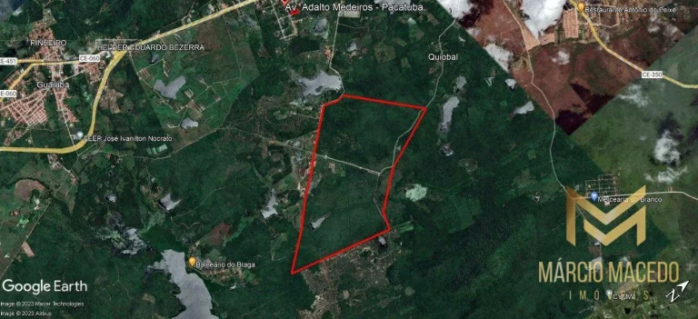 Terreno à venda, 3400000 m² por R$ 68.000.000,00 - Alto Do São João - Pacatuba/CE