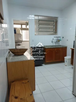 Imagem Apartamento lado praia Enseada, Guarujá-SP! 2 quartos, 2 salas, 2 banheiros, 1 vaga, 77m².