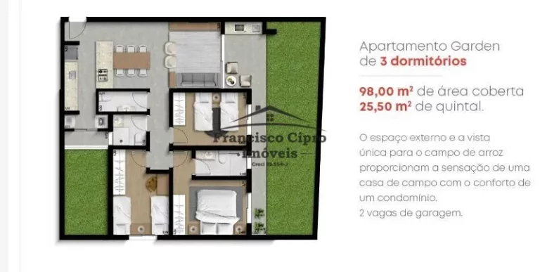 Imagem Apartamento à venda no bairro Residencial Village Santana - Guaratinguetá/SP