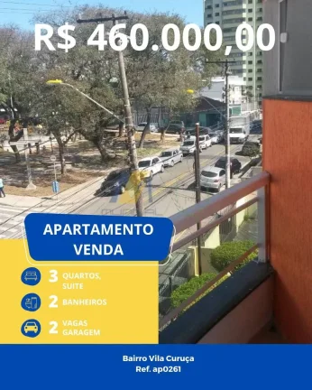 Imagem Aconchegante Apto com 3 dormitórios, 2 vagas para Venda na Vila Curuça
