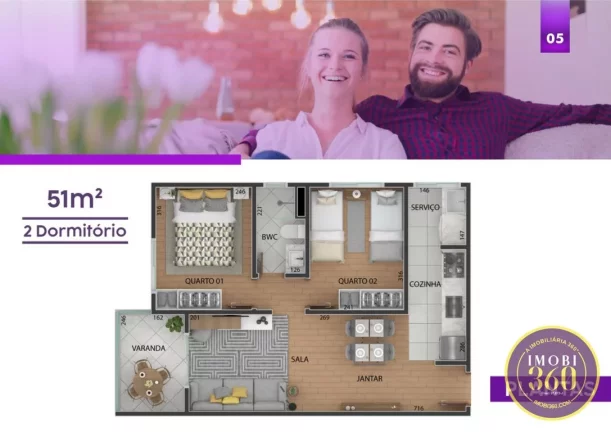 Imagem APTOS EM OBRAS ANALIA FRANCO, 42 MTS, 2 DORMS, 1 VG 350.000,00