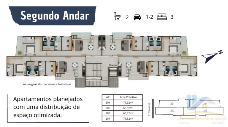 Imagem Apartamento para Venda em São José dos Pinhais, Bom Jesus, 3 dormitórios, 1 suíte, 2 banheiros, 1 vaga
