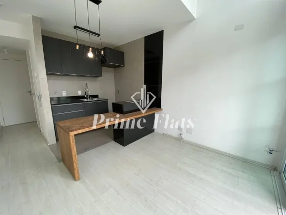 Imagem Flat disponível para locação no Condomínio Edifício Moema Loft, com 45m², 1 dormitório e 1 vaga de garagem