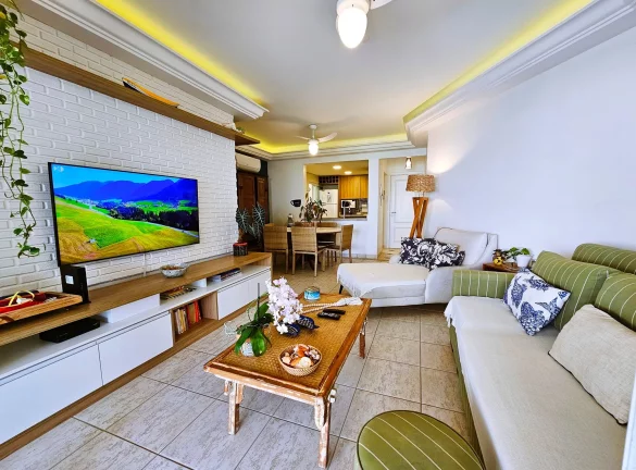 Imagem Venda de Apartamento de Luxo na Riviera de São Lourenço Módulo 02 Bertioga-SP: 3 Quartos, 2 Suítes, 2 Salas, 2 Vagas de Garagem, 110,72m².