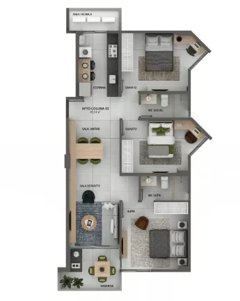 Imagem Apartamento à venda, 88 m² por R$ 630.000,00 - Jardim Cidade Universitária - João Pessoa/PB
