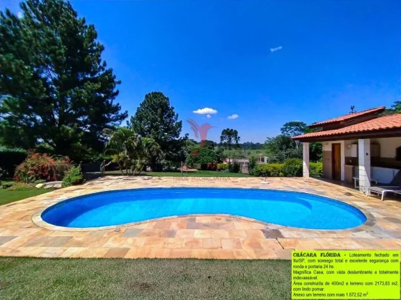 Imagem VENDO Magnífica Casa plana em Itu/SP, com piscina , vista deslumbrante e sossego total