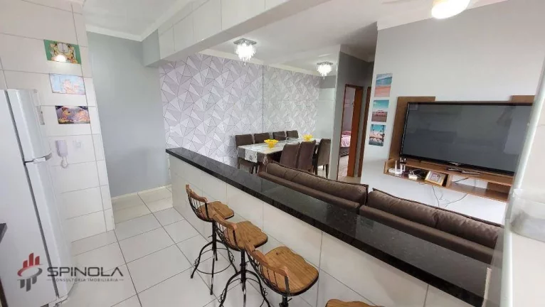 Imagem Apartamento com 2 dormitórios à venda, 70 m² por R$ 480.000,00 - Jardim Imperador - Praia Grande/SP