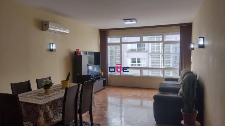 Imagem Apartamento 3 dormitórios enormes com dependência completa, a 2 quadra da praia, Gonzaga, Santos