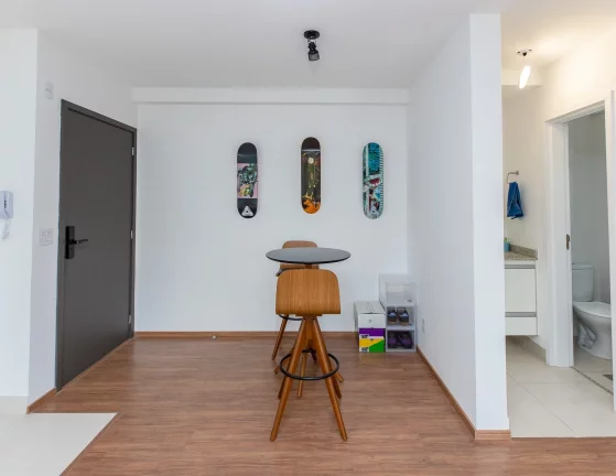 Imagem Apartamento Studio Santo André - Bairro Campestre - 43 m² - Cozinha americana - 1 Vaga - Lazer Completo - Aceita Financiamento e FGTS