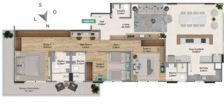 Imagem Apartamento à venda no bairro Centro - Balneário Camboriú/SC