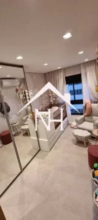 Imagem Apartamento de 3 dormitórios(2 suítes), terraço,2 vagas,Quadra,Deck Funcional,Sauna,SPA,lavanderia,Car Wash,academia,sala massagem,piscina, playground