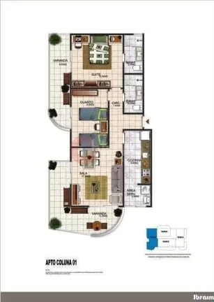 Imagem Apartamento com 1 dormitório à venda, 56 m² por R$ 410.000,00 - Braga - Cabo Frio/RJ