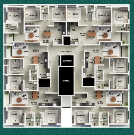 Imagem Apartamento à venda no bairro Intermares - Cabedelo/PB