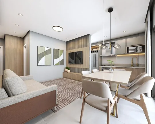 Imagem Apartamento com 1 suíte mais 1 dormitório no bairro Meia Praia em Navegantes. Aceita financiamento bancário a venda com Adriano Carpes Imóveis