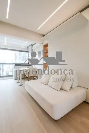 Imagem Apartamento na região de Pinheiros com 1 dormitório e 1 vaga, 30m²