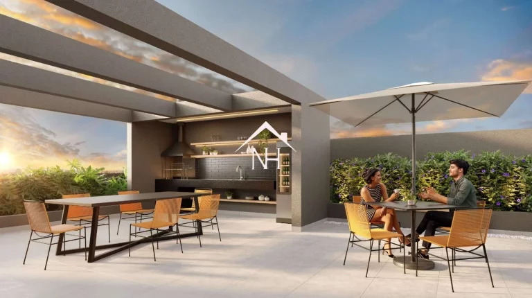 Imagem Apartamento no Brooklin de 35m c/ 1 dormitório integrado ao terraço, churrasqueira, piscina, bicicletário, coworking, fitness, lavanderia, beach tenis