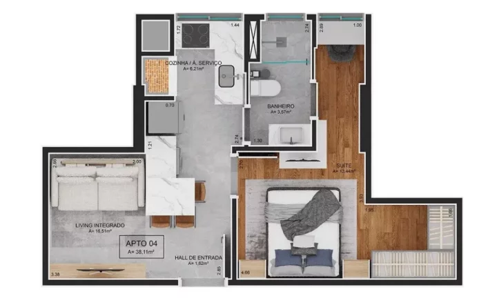 Imagem Villa Fortuny - Breve Lançamento - Apartamento à venda no bairro Jardim Dourado - Porto Belo/SC