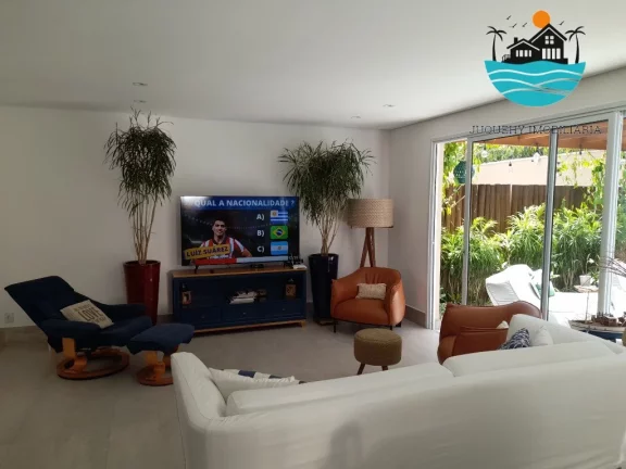 Imagem Casa em Condomínio, 30 metros da praia para Venda e Locação em Juquehy c/ 5 suítes, piscina pv - acomodação p/ 12 pessoas | Juquehy Imobiliária