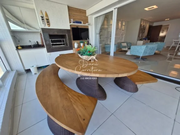 Imagem Apartamento frente mar reformado com varanda gourmet e lazer, Enseada.