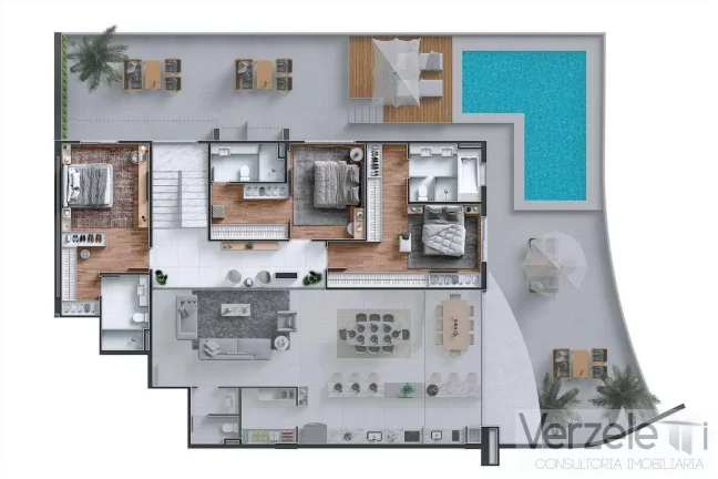 Imagem Apartamento Quadra Mar para Venda em Itajaí / SC no bairro Praia Brava