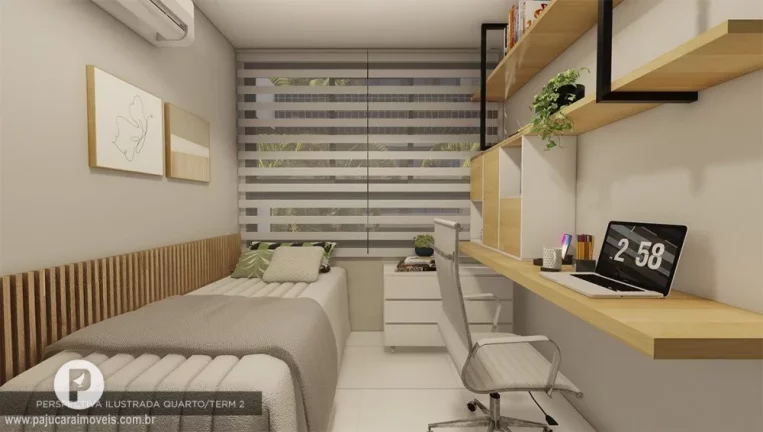Imagem Quarto Sala [41m²] ÷ 60 meses, próx. ao Palato Ponta Verde