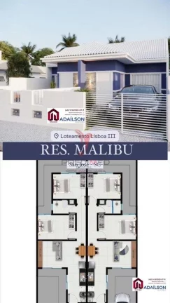 Imagem Linda Casa Geminada, Em Forquilhas, São José SC