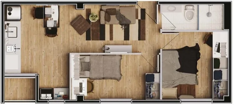 Imagem Apartamento 2 Quartos para Venda em Teresina, São Cristovão, 2 dormitórios, 1 banheiro, 1 vaga