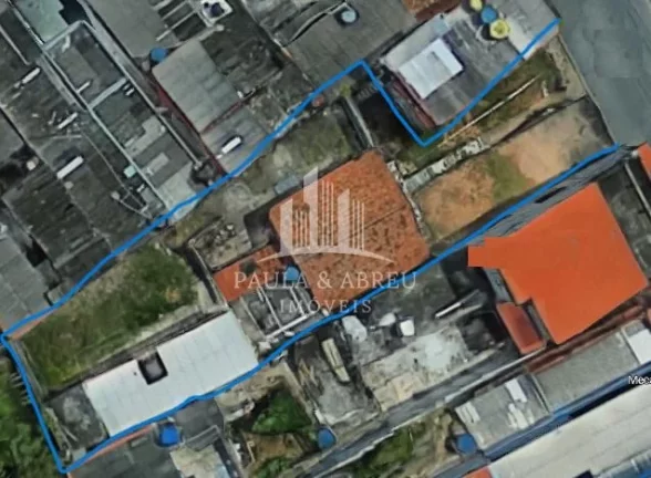 Imagem Terreno 578m², 2 casas Antigas de 3 cômodos, 2 vagas grande, Escritura, 11,5mts de frente, no Jardim Zaíra 3, Mauá-SP