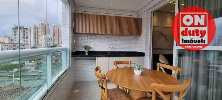Imagem Apartamento com 2 dormitórios à venda, 84 m² por R$ 1.367.300,00 - Ponta da Praia - Santos/SP