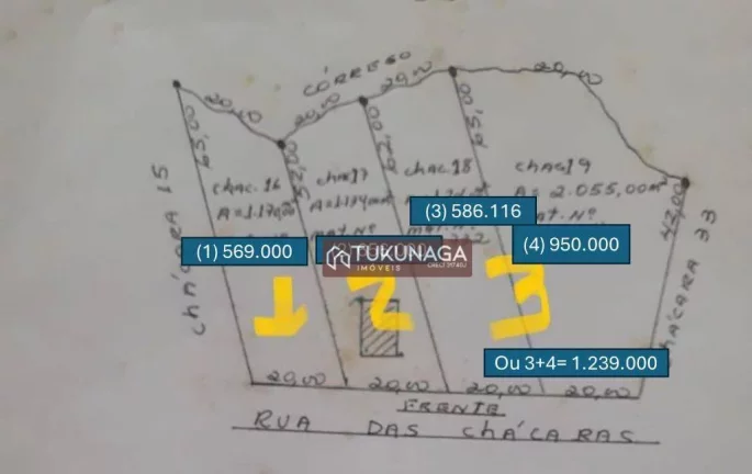 Imagem Terreno à venda, 1.134 m² por R$ 656.000 - Cidade Edson - Suzano/SP