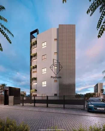 Imagem Apartamento com varanda/sacada a aproximadamente 800m da praia de Ponta de Campina - AP2691.