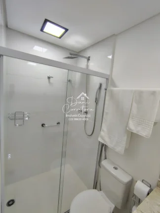 Imagem Apartamento novo com lazer em Guarujá-SP, Pitangueiras: 2 quartos, 1 suíte, 2 salas, 2 banheiros, 1 vaga, 80m². Venha conferir!