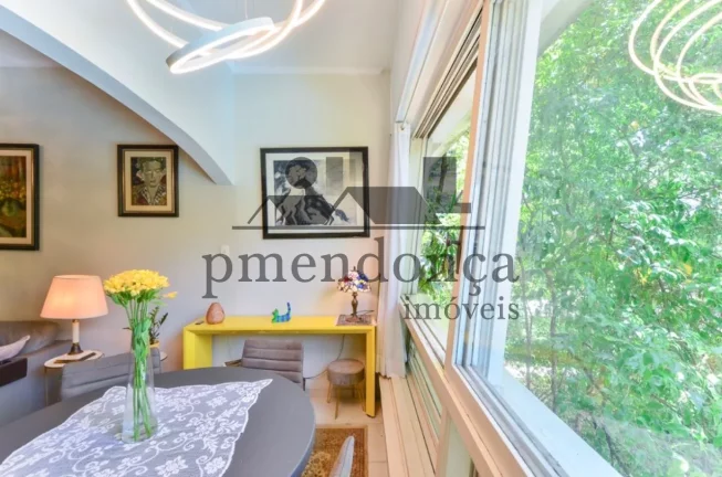 Imagem Apartamento em Higienópolis prédio badalado com 106m², 3 quartos e 1 vaga.