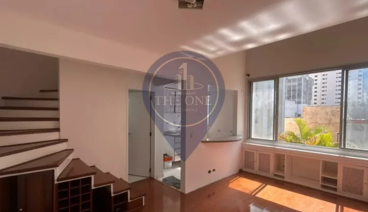 Imagem Apartamento à venda no Brooklin Paulista, São Paulo-SP: 1 quarto, 1 suíte, 1 sala, 2 banheiros, 1 vaga - 49m² de área!