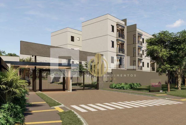 Imagem Apartamento com 1 ( com suíte) e 2 dormitórios, à venda, a partie de 43 m², valor a part R$ 208.000 - Distrito de Bonfim Paulista - Ribeirão Preto/SP