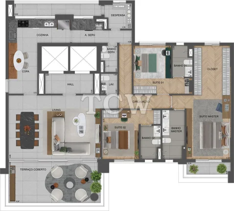 Imagem Apartamento à venda no bairro Moema - São Paulo/SP, Zona Sul