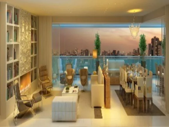 Imagem Apartamento de luxo no Edifício Josephine Baker, Jardim Anália Franco, São Paulo-SP: 5 quartos, 4 suítes, 5 banheiros, 6 vagas de garagem, 326m² de área.