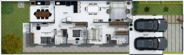Imagem LANÇAMENTO: Casa SELECT, 3 dormitórios à venda por R$ 390.000,00 - VIVENDAS DO ALVORADA - Parque Alvorada - Timon/MA