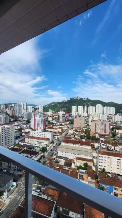 Imagem Apartamento com 1 dormitório com lazer completo, andar alto e vaga demarcada à venda, 44 m² por R$ 636.000 - Campo Grande - Santos/SP