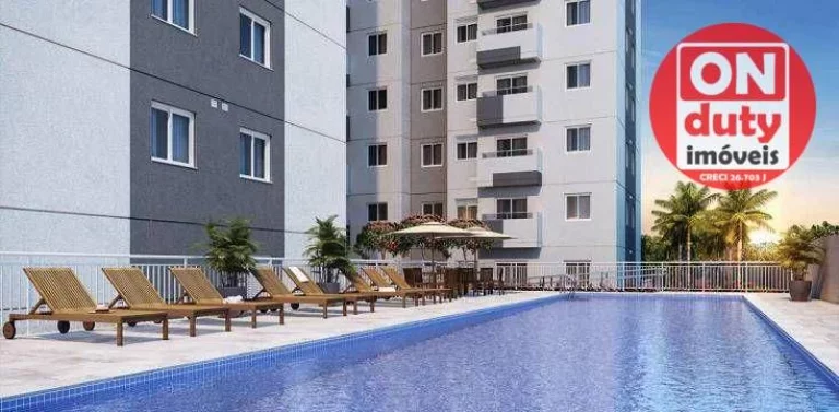 Imagem Apartamento com 2 quartos à venda, 42 m² por R$ 346.922 - Jabaquara - Santos/SP