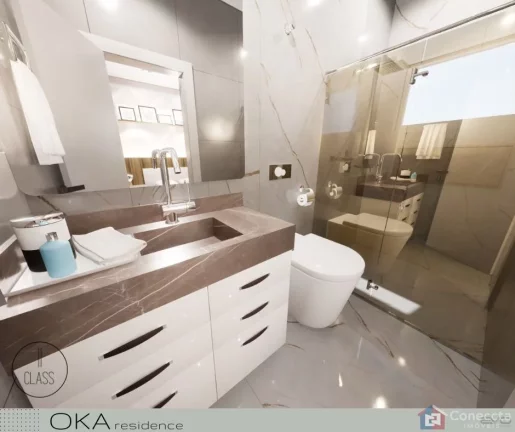 Imagem Título SEO: Apartamento 3 Suítes à Venda no Centro – 108m², 2 Vagas, Novo, R$770 mil