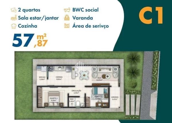 Imagem AQUISIÇÃO E CONSTRUÇÃO: Casa com 2 dormitórios à venda por R$ 159.990,00 - CASA BELLA - Angelim - Teresina/PI