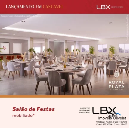 Imagem Apartamentos Edifício Royal Plaza a partir de R$ 381.460,90