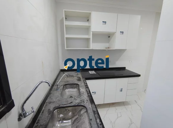 Imagem Studio 20 m² com dormitórios, sala e cozinha conjugados, 01 banheiro com Box e Gabinete.